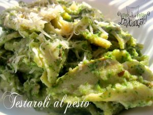 testaroli al pesto